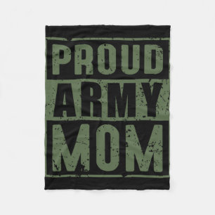 Couverture Polaire Fière maman de l'armée Vétéran militaire américain