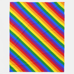 Couverture Polaire Fierté arc-en-ciel