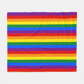 Couverture Polaire Fierté arc-en-ciel