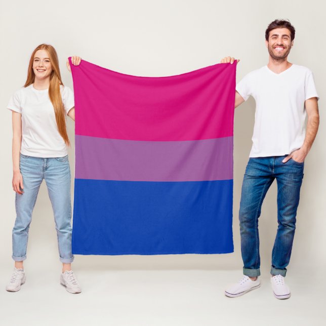 Couverture Polaire Fierté bisexuelle (En situation)