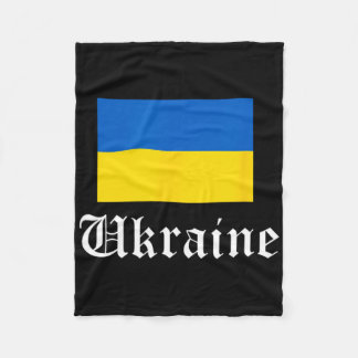 Couverture Polaire Fierté de pays de football d'Ukraine Vintage 