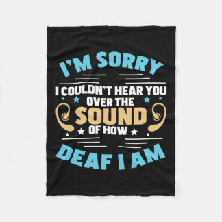 Couverture Polaire Fierté Le Son De La Sourde Je Suis Mains Langue De