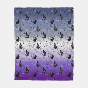 Couverture Polaire Fierté lesbienne Butch Chat Noir - Mystique Sorciè