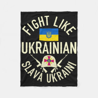 Couverture Polaire Fight Like Ukrainian Support Ukraine I Stand With 