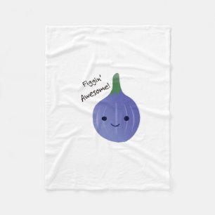 Couverture Polaire figue Awesome Fig Pun