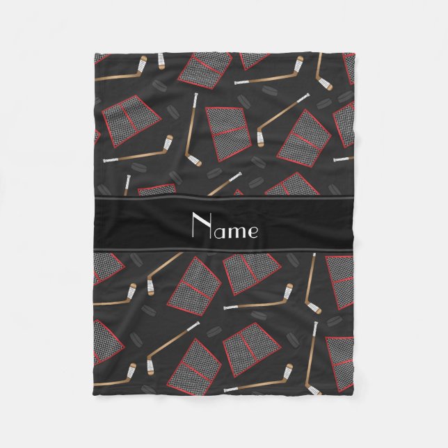 Couverture Polaire Filets noirs nommés faits sur commande de galets (Devant)