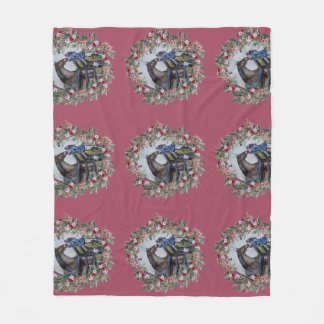 Couverture Polaire fille aux fleurs de jamie Papier cadeau