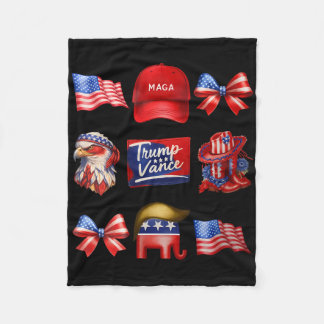 Couverture Polaire Fille Coquette Trump Vance 2024 Fille Trump Républ