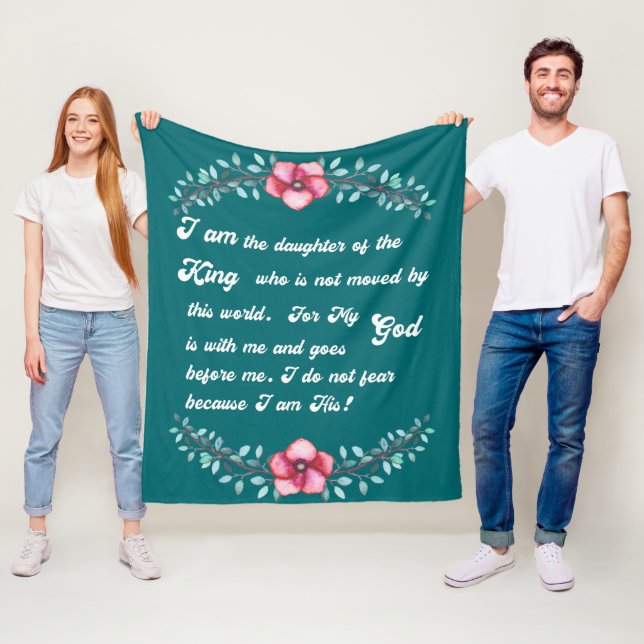 Couverture Polaire Fille du Roi Christian Inspirational (En situation)