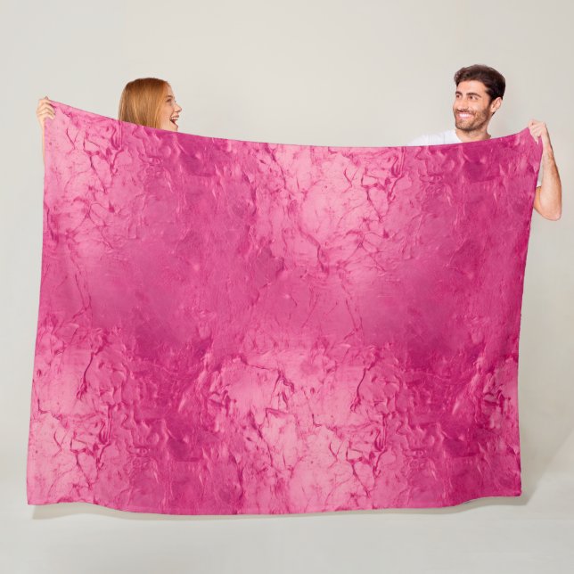 Couverture Polaire Fille Glam Chic rose Anniversaire (En situation)