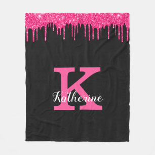 Couverture Polaire Fille Noir Hot Rose Parties scintillant Drivers No