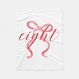 Couverture Polaire Fille Rose Coquette Bow 8 Ans 8ème Anniversaire Pa