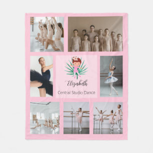 Couverture Polaire Fille rose moderne