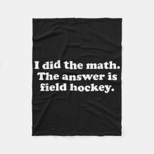 Couverture Polaire Filles de hockey sur gazon drôles garçons hommes o