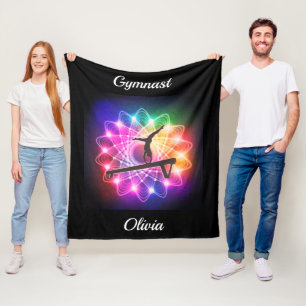 Couverture Polaire Filles Gymnastique Balance Poutre Personnalisée