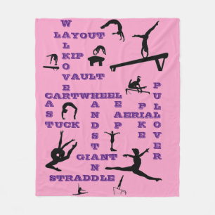 Couverture Polaire Filles Gymnastique Mot-de-passe Blanche-polaire