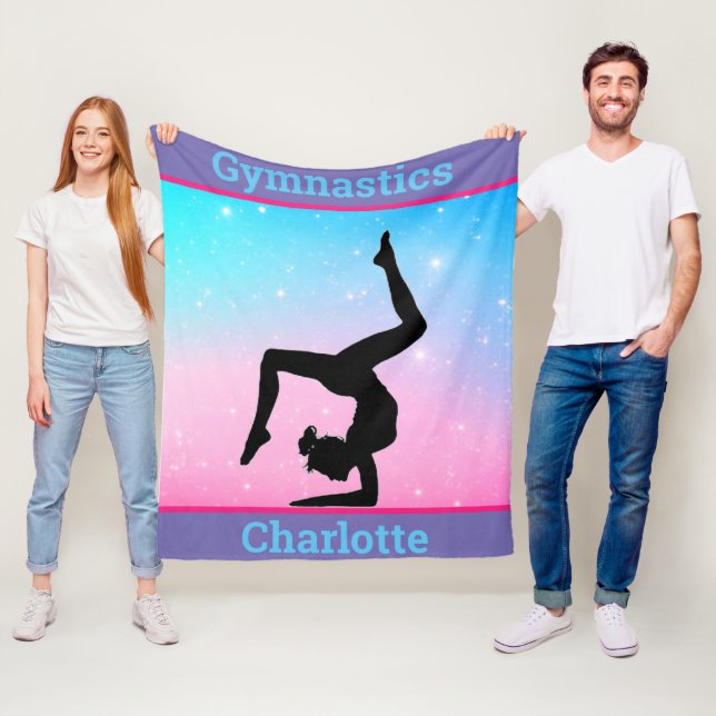 Couverture Polaire Filles Gymnastique Pastel Fleece Blanket (En situation)