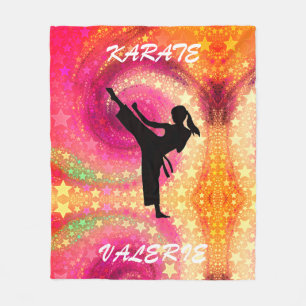 Couverture Polaire Filles Karate Tropical Swirl Fleece Blanket