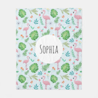 Filles mignonnes rose Tropical Flamingo Pattern En