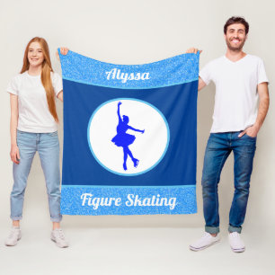 Couverture Polaire Filles Patinage artistique Blanche polaire