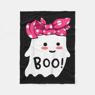 Couverture Polaire Filles Toddler Happy Halloween Fantôme Avec Bandan