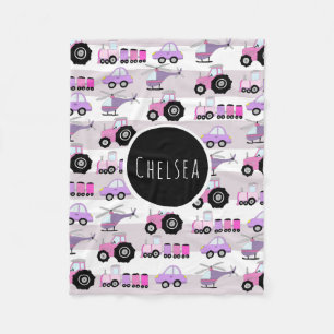 Couverture Polaire Filles Transport Rose Cute Nom Du Motif Enfants