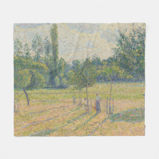 Couverture Polaire "Fin d'après-midi dans notre prairie" - Camille Pi