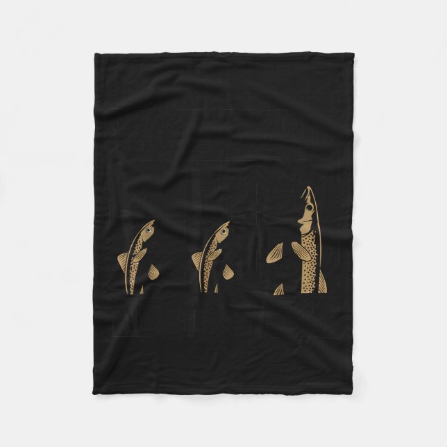 Couverture Polaire Fish Around And Find Trout Funny Fishing Fishermen (Devant)