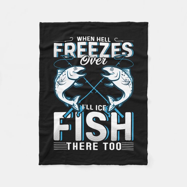 Couverture Polaire Fisher Don Je Vais Aussi Le Poisson De Glace Là (Devant)