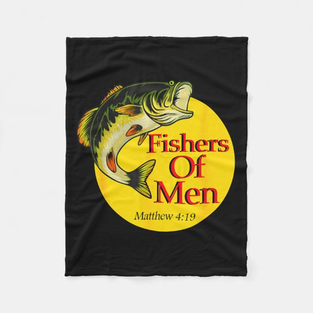 Couverture Polaire Fishers Of Men Christian Matthew 4-19 Bible Fishin (Devant)