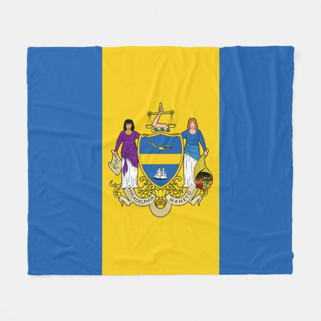 Couverture Polaire Flag of Philadelphia, Pennsylvania (Devant (Horizontal))