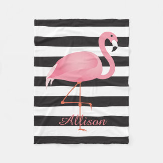 Couverture Polaire Flamant rose