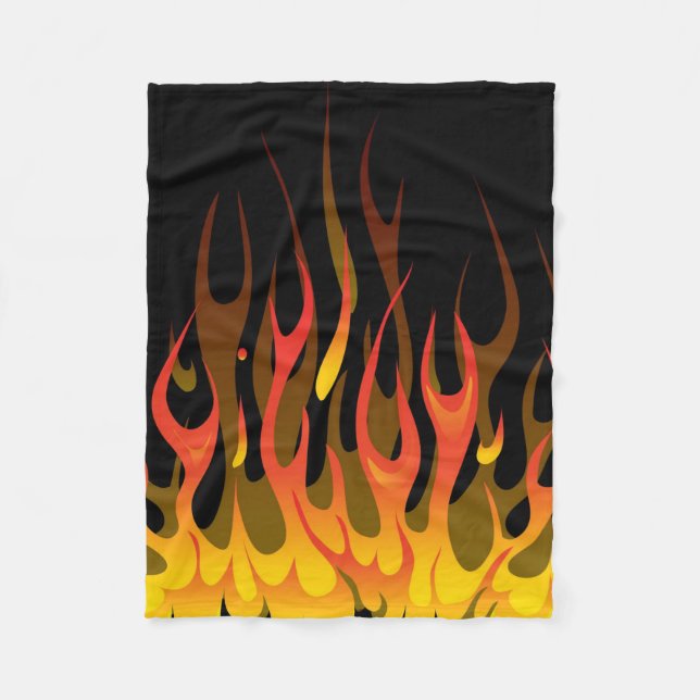 Couverture Polaire Flames Kustom (Devant)