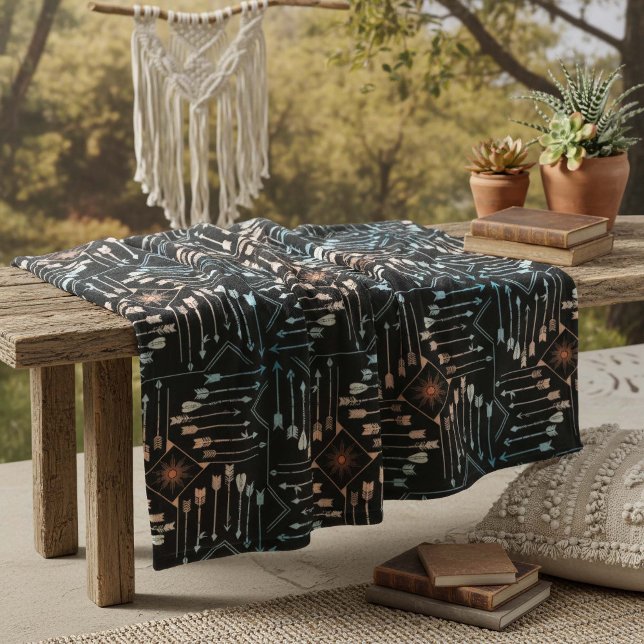 Couverture Polaire Flèches Boho et Sun V1 ID748 (Créateur téléchargé)
