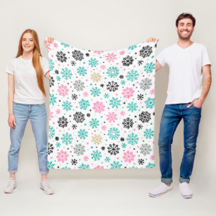 Couverture Polaire Flèches de neige rétro