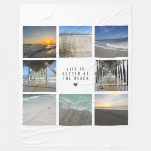 Couverture Polaire Fleece Blanket Beach