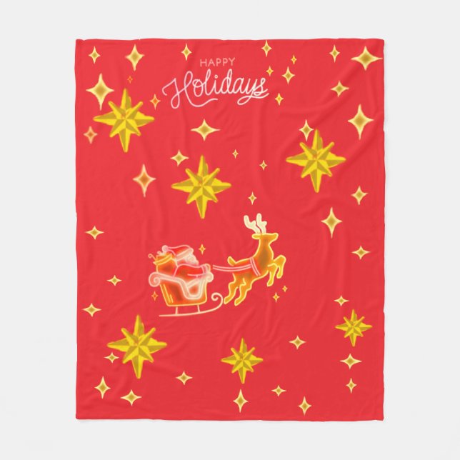 Couverture Polaire Fleece Blanket Santa Clause  (Devant)