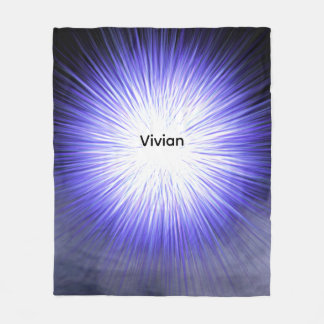 Couverture Polaire fleece smokey black with a burst of purple