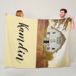 Couverture Polaire Fleece Thon Sunset Grille Pays Rust