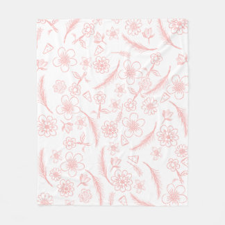 Couverture Polaire fleur