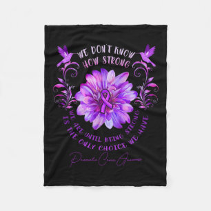 Couverture Polaire Fleur de sensibilisation au cancer pancréatique No