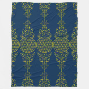 Couverture Polaire Fleur de vie / Blume des Lebens - vintage XI