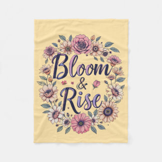 Couverture Polaire Fleur et augmentation