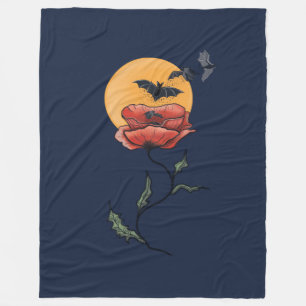 Couverture Polaire Fleur gothique