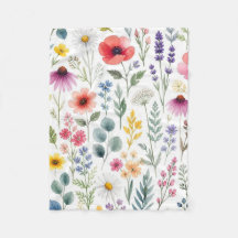 Fleur Sauvage Aquarelle Prairie Botanique Florale