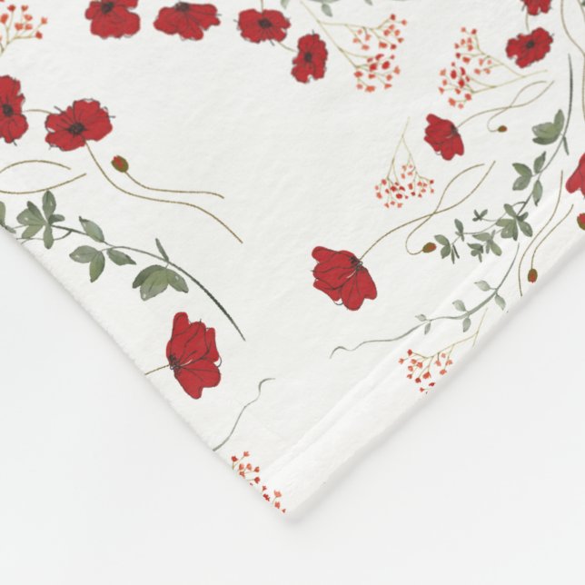 Couverture Polaire Fleurs (Coin)