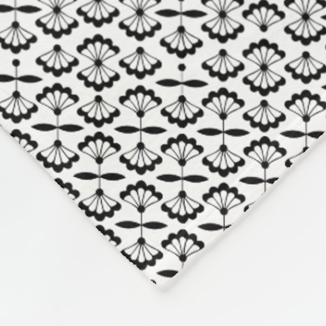 Couverture Polaire Fleurs arabesques (Coin)