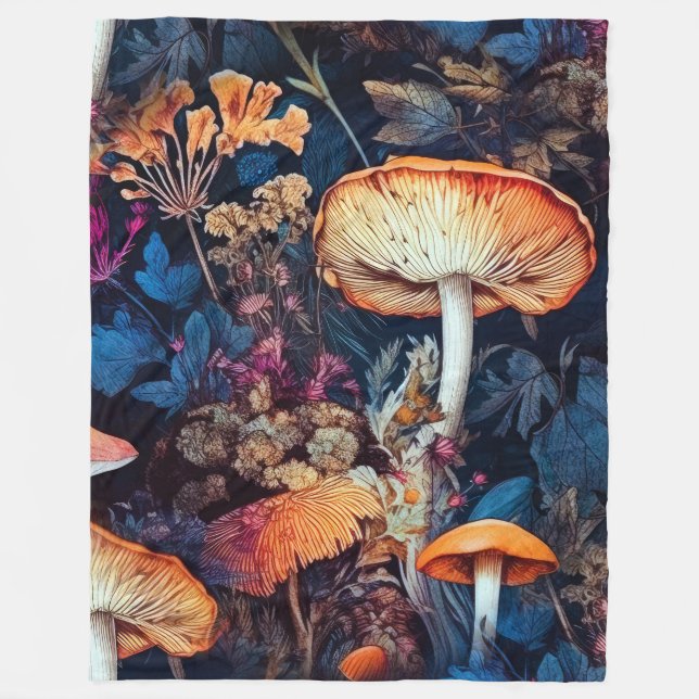 Couverture Polaire Fleurs art nature (Devant)