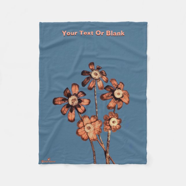 Couverture Polaire Fleurs de cône de pin (Devant)