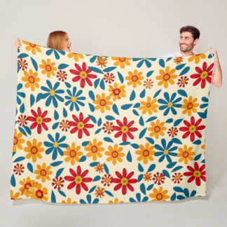 Couverture Polaire Fleurs de Joy 60x80 Blanket polaire